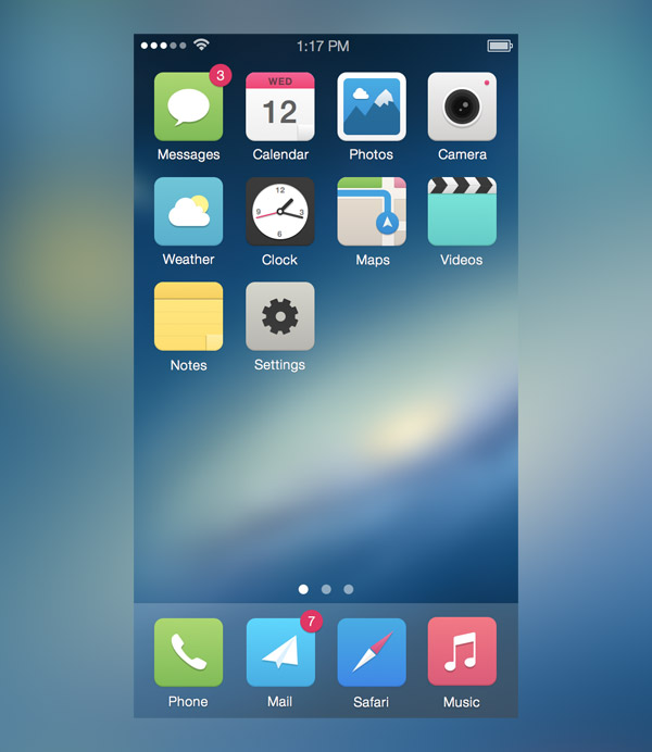 iOS7 Alternative Icons by Carlos Gavina