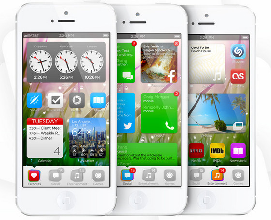 iOS7 Imagined by Tiny Team