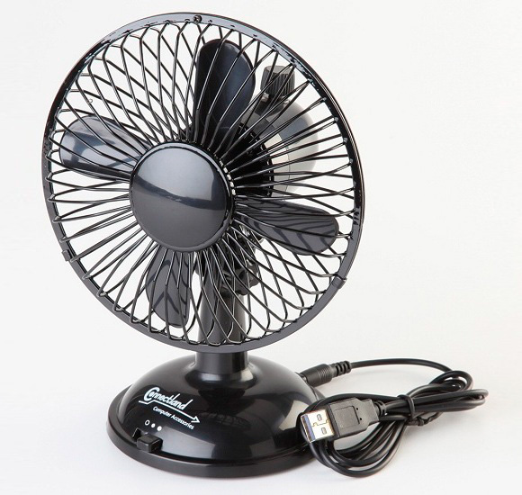 Oscillating USB Desk Fan